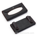 Leather tissue holder car hanging paper towel holder